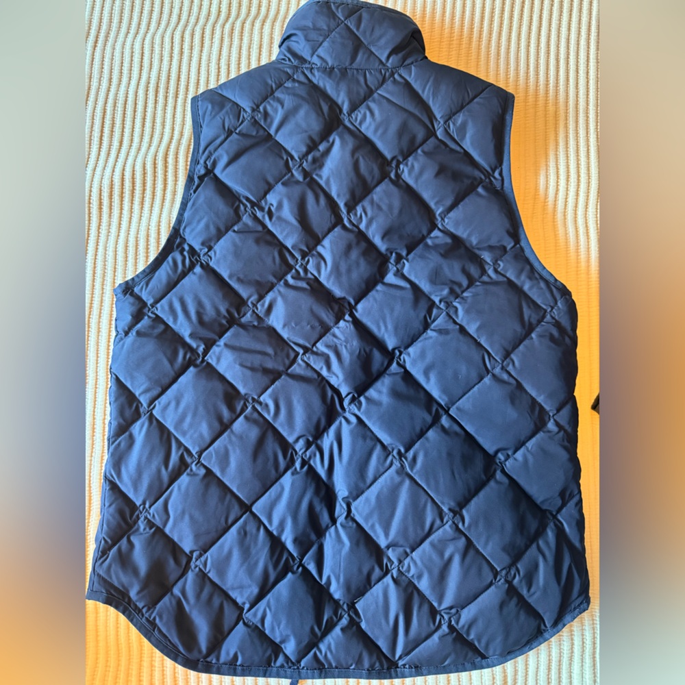 J Crew Navy Quilted Vest - Picture 3 of 3